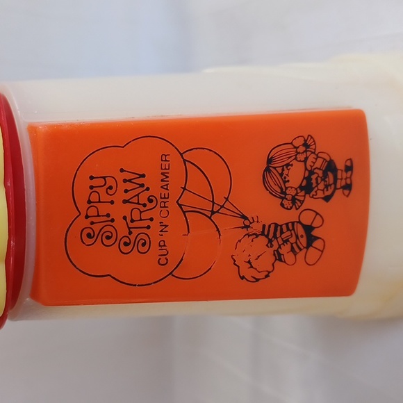 Vintage Whirley Industries Sippy Straw Cow Cup 'N' Creamer - Picture 2 of 7